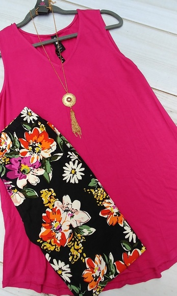 Agnes & Dora Essential Tank in Raspberry - Picture 4 of 4